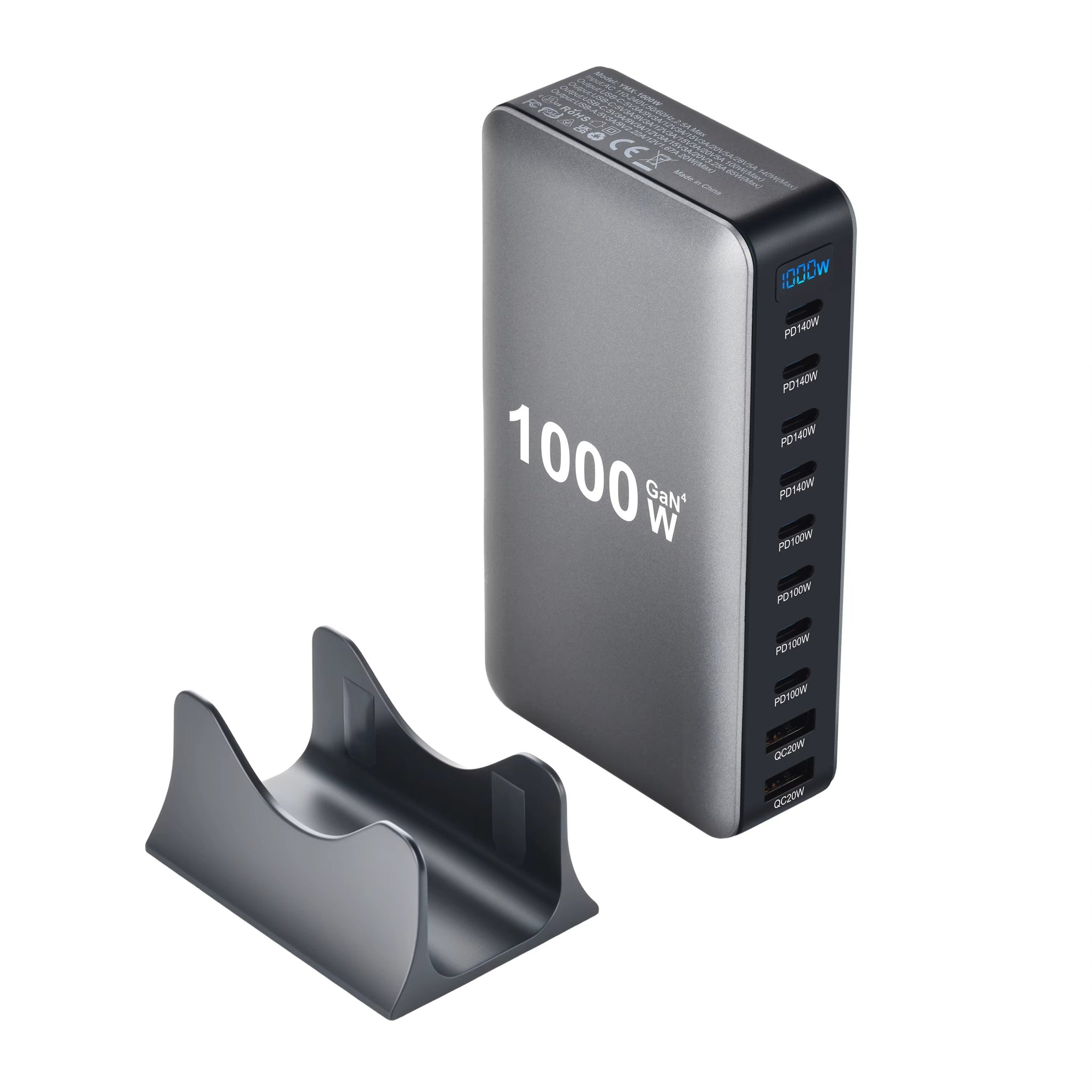 1000W GaN 10 Port Desktop-Ladegerät-Schnellladegerät