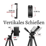 3120 Universal Smartphone & Kamera Stativ – 100 cm, Leicht & Verstellbar