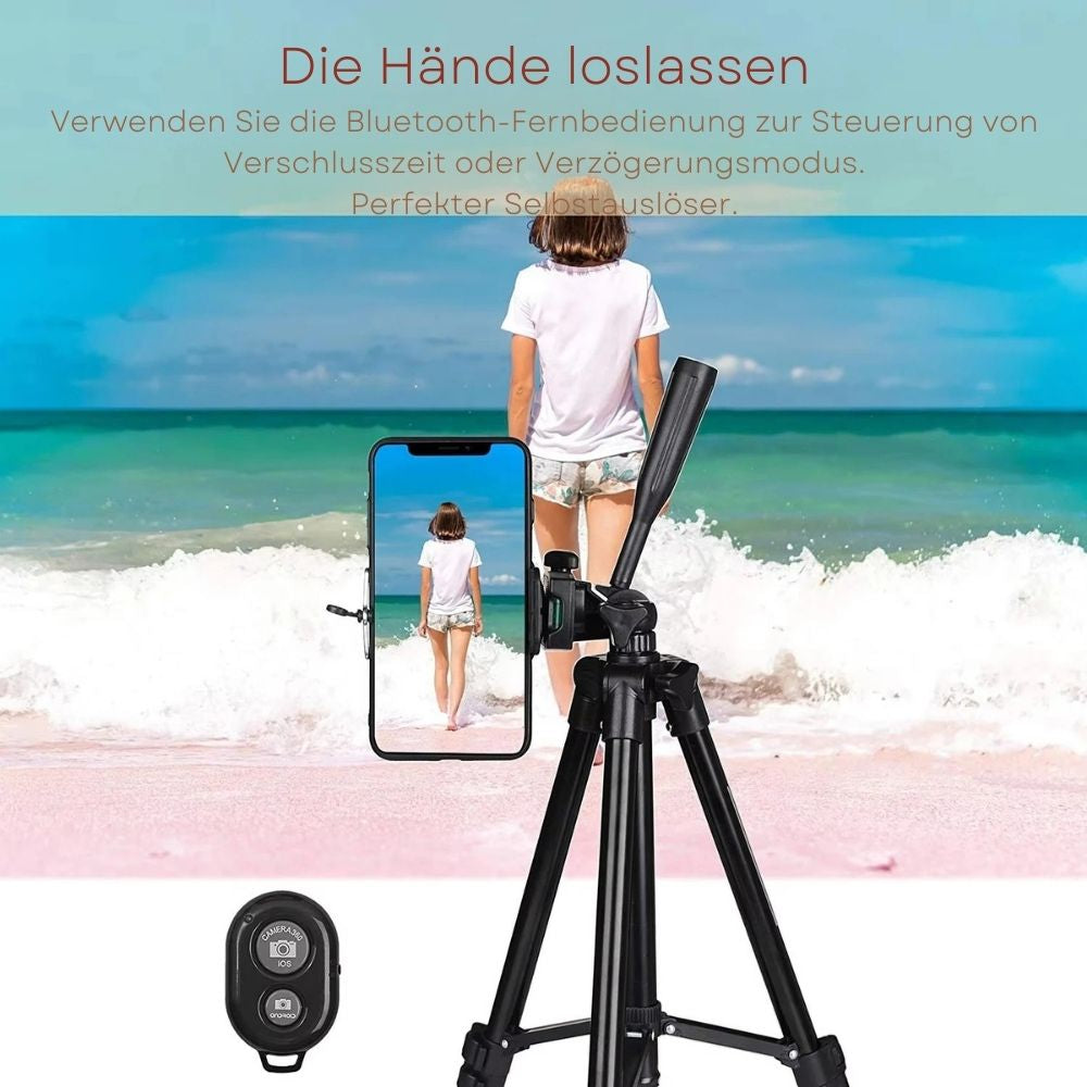 3120 Universal Smartphone & Kamera Stativ – 100 cm, Leicht & Verstellbar