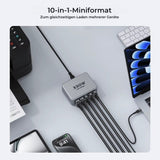 330W GaN 10-Port Desktop-Ladegerät mit LED-Schnellladegerät