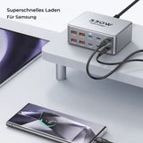 330W GaN 10-Port Desktop-Ladegerät mit LED-Schnellladegerät