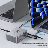 330W GaN 10-Port Desktop-Ladegerät mit LED-Schnellladegerät