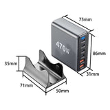 470W GaN 6-Port Desktop-Ladegerät