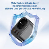 ASOMETECH 33W GaN USB-C Ladegerät mit 4000W AC-Steckdose