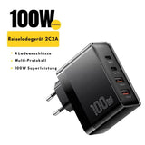 Essager 100W GaN USB-C Schnellladegerät (4-Port Desktop)