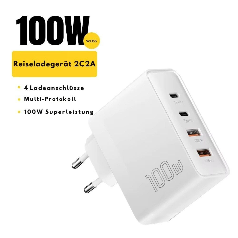 Essager 100W GaN USB-C Schnellladegerät (4-Port Desktop)
