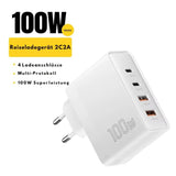 Essager 100W GaN USB-C Schnellladegerät (4-Port Desktop)