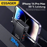 Essager 100W GaN USB-C Schnellladegerät (4-Port Desktop)