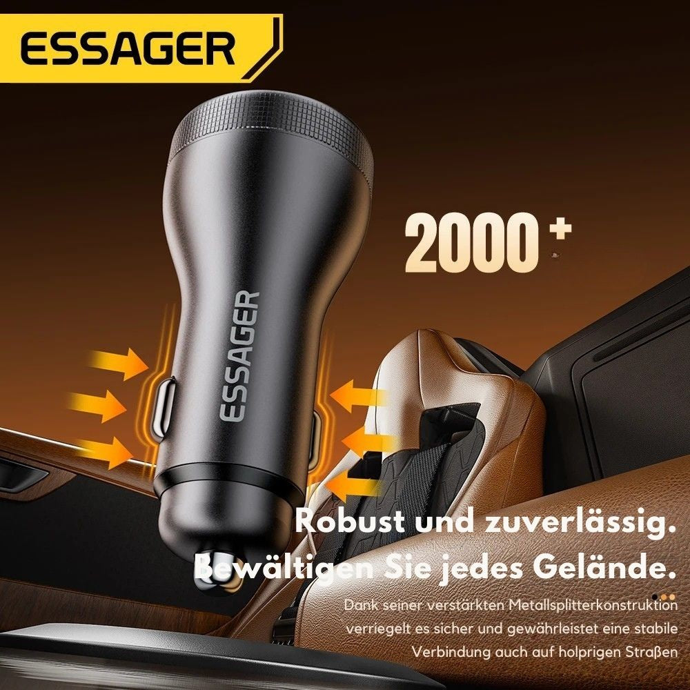 Essager 100W Autoladegerät mit USB-C PD 45W & USB
