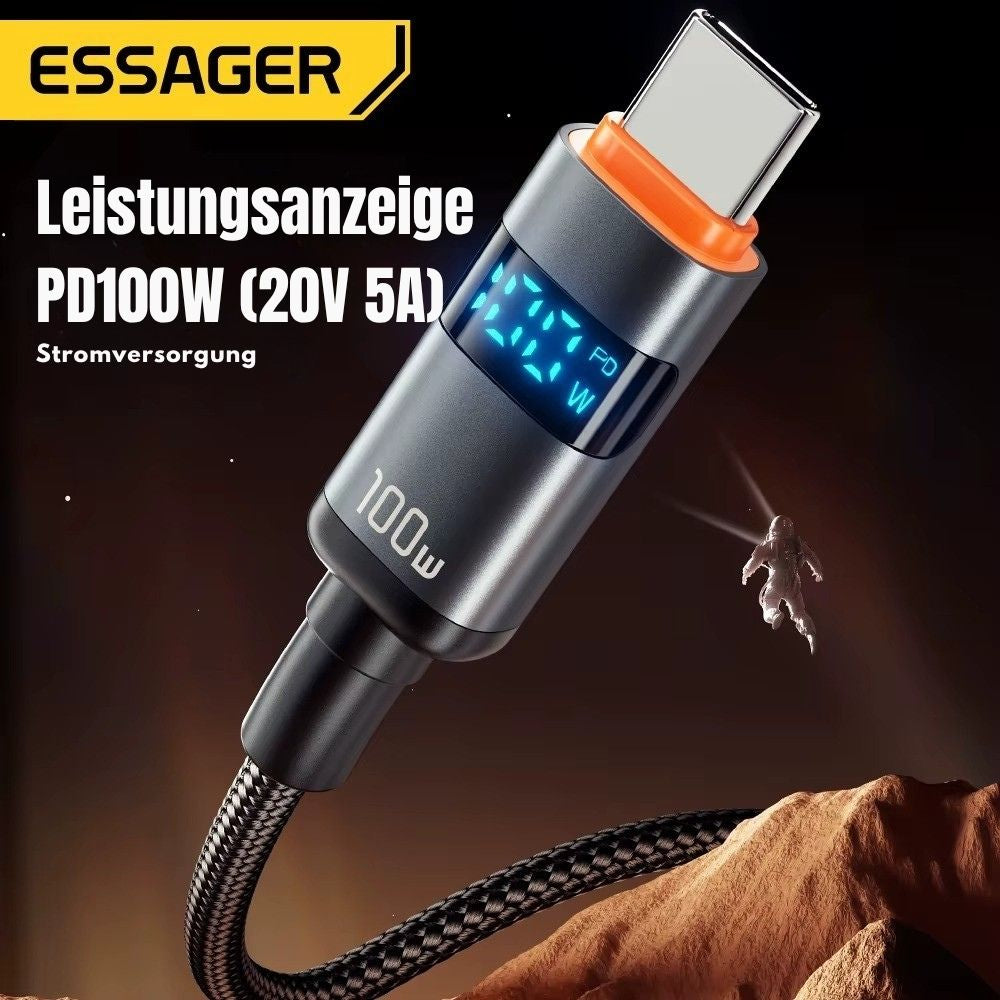 Essager 100W USB-C auf USB-C Schnellladekabel