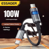 Essager 100W USB-C auf USB-C Schnellladekabel