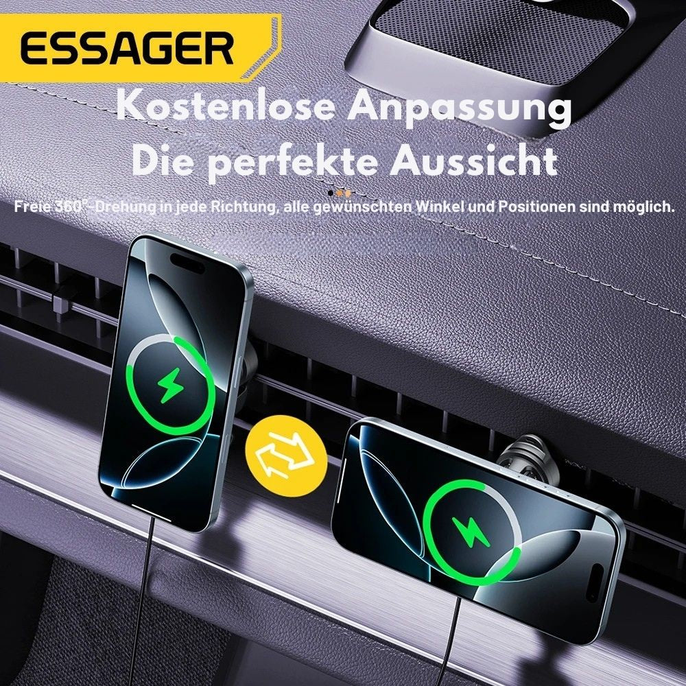 Essager 15W Magnetischer Wireless Auto-Halter (360° verstellbar)