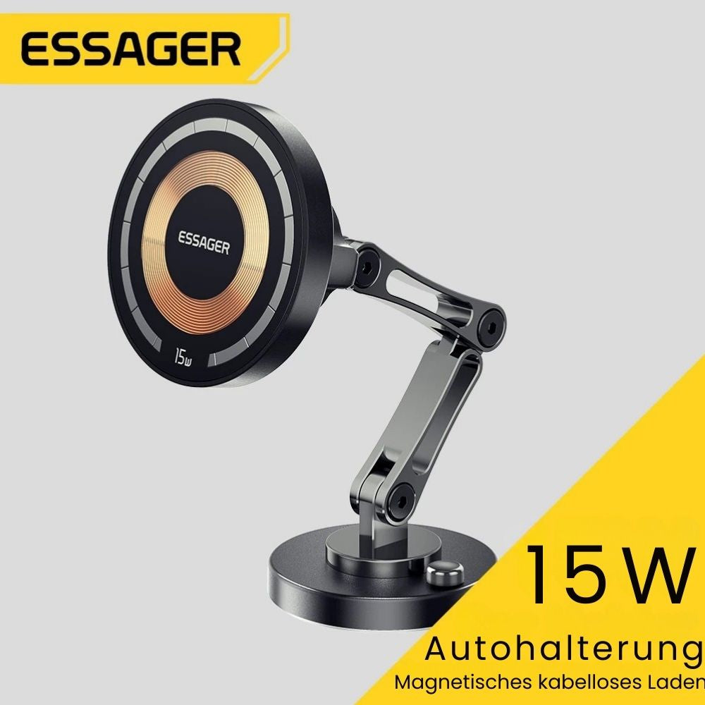 Essager 15W Magnetisches Wireless Auto-Ladegerät (360° Halter)