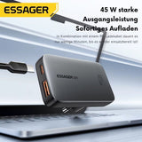 Essager 45W GaN Ultradünnes USB-C Schnellladegerät