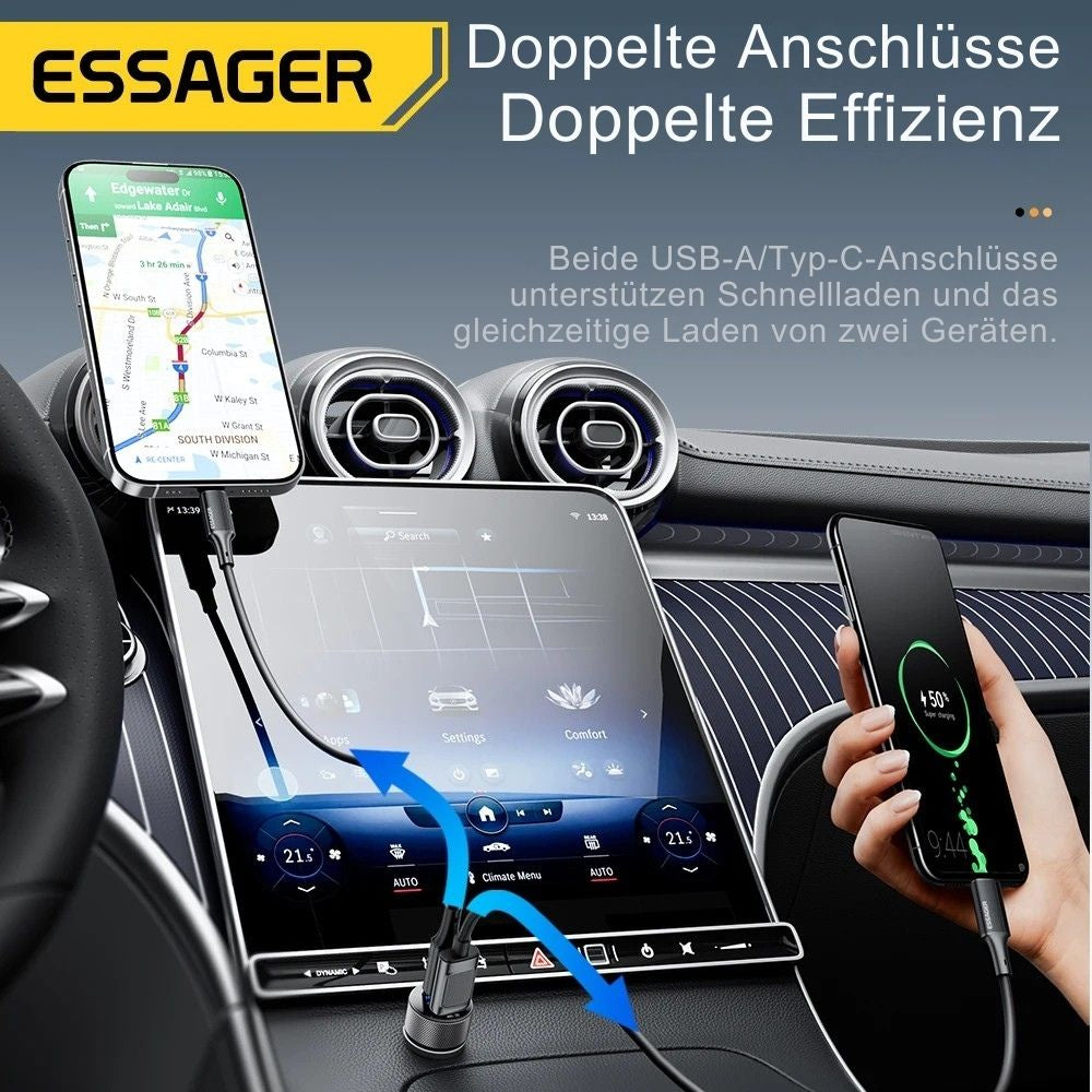 Essager 45W USB-C Autoladegerät