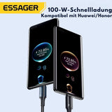 Essager 7A USB-C Kabel 100W Schnellladekabel (USB-C auf USB-C, 1m/2m)