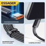 Essager 7A USB-C Kabel 100W Schnellladekabel (USB-C auf USB-C, 1m/2m)