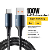 Essager 7A USB-C Kabel 100W Schnellladekabel (USB-C auf USB-C, 1m/2m)