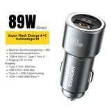 Essager 89W Dual-Port Autoladegerät