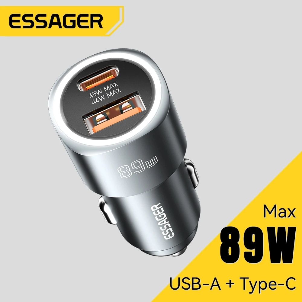 Essager 89W Dual-Port Autoladegerät