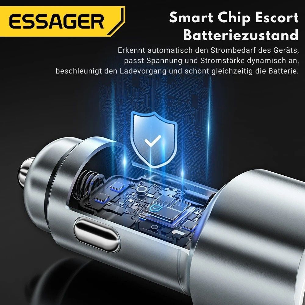 Essager 89W Dual-Port Autoladegerät