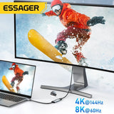 Essager USB-C-zu-HDMI Adapter – 8K@60Hz / 4K@120Hz Kabelkonverter (1.2 m)