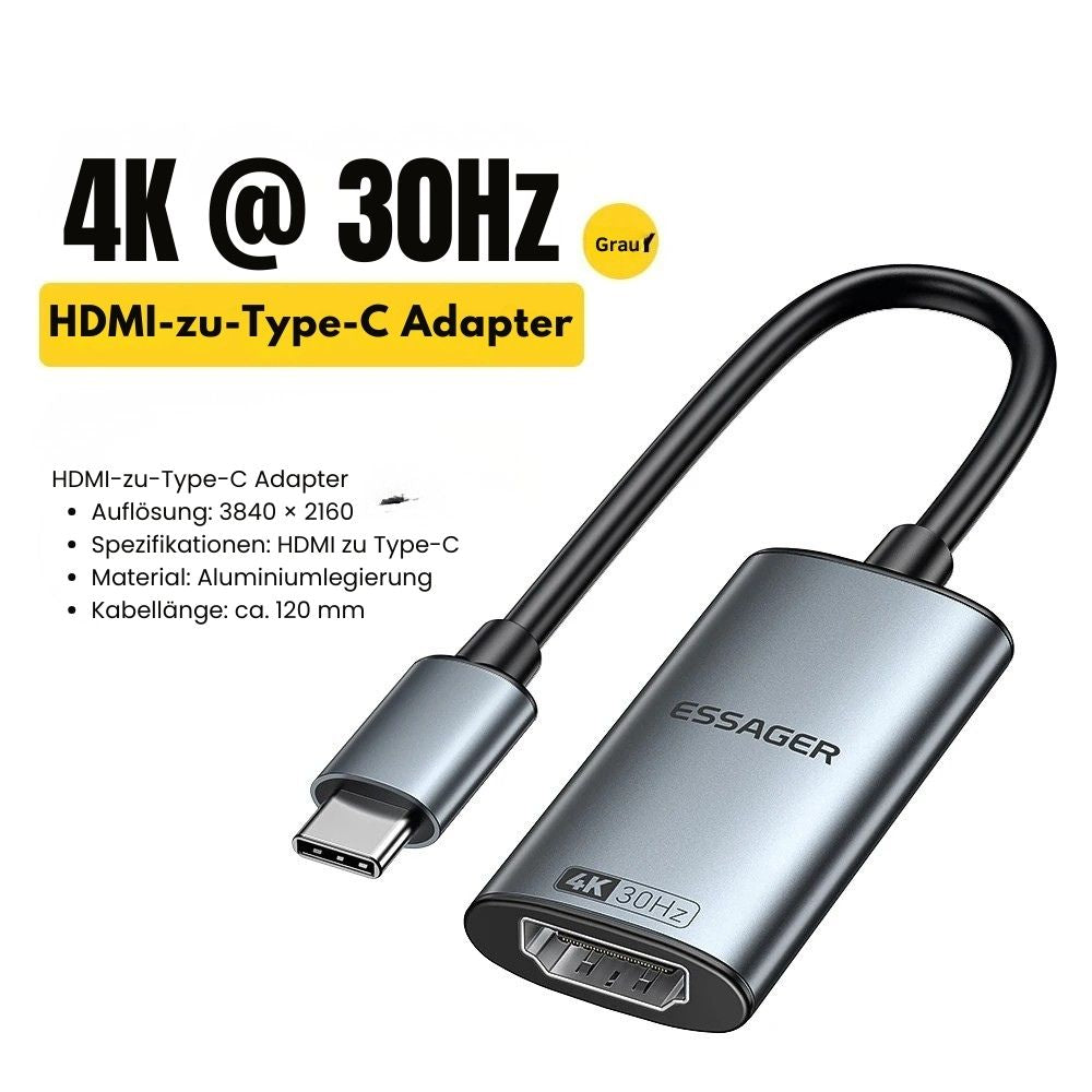 Essager USB-C-zu-HDMI Adapter – 8K@60Hz / 4K@120Hz Kabelkonverter (1.2 m)
