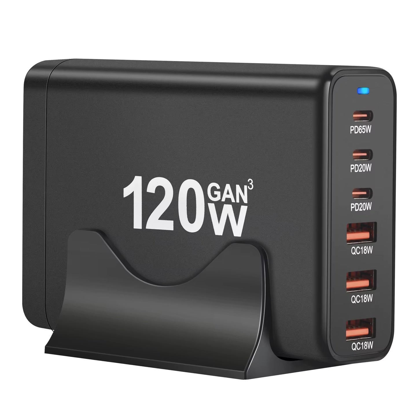 120W GaN 6-Port USB-C Schnellladegerät