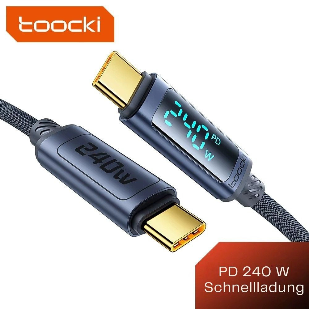 Toocki 240W USB-C auf USB-C Kabel