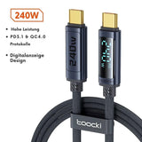 Toocki 240W USB-C auf USB-C Kabel