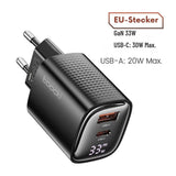 Toocki 33W GaN USB-C Schnellladegerät mit LED-Digitalanzeige