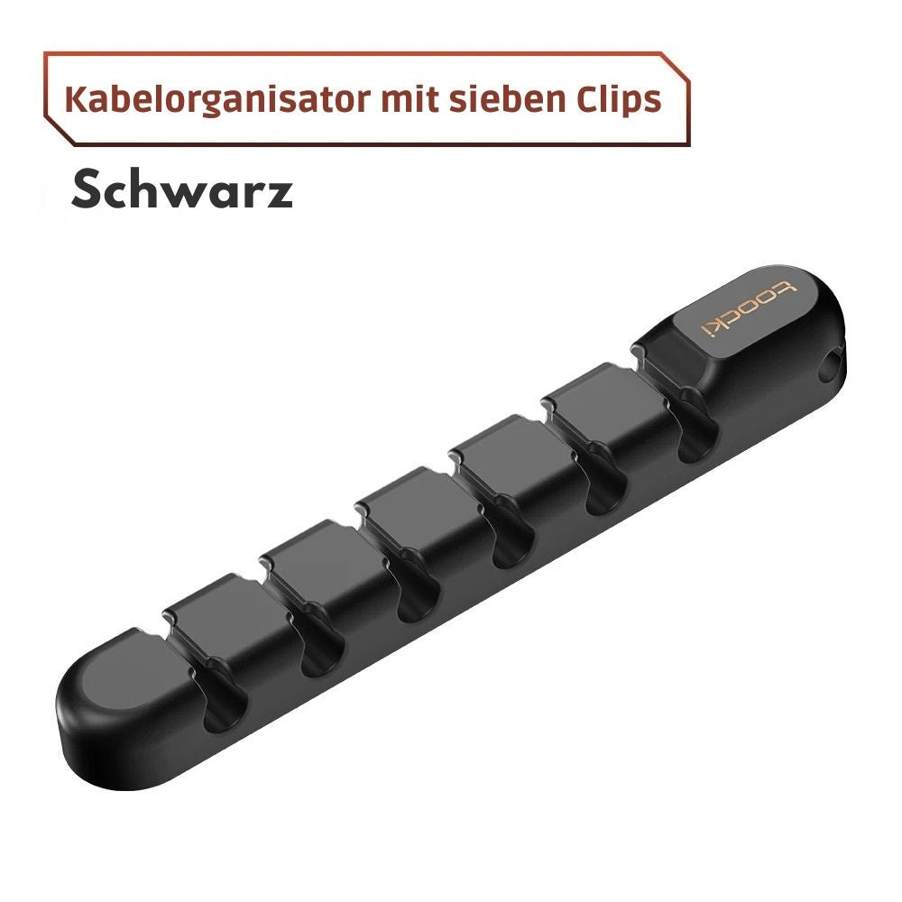 Toocki Silikon Kabel-Organizer – 3/5/7-Loch Flexible Kabelmanagement Clips