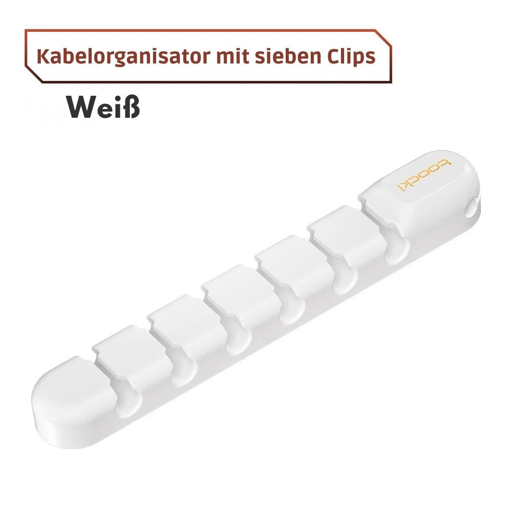 Toocki Silikon Kabel-Organizer – 3/5/7-Loch Flexible Kabelmanagement Clips