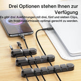 Toocki Silikon Kabel-Organizer – 3/5/7-Loch Flexible Kabelmanagement Clips