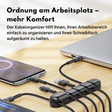 Toocki Silikon Kabel-Organizer – 3/5/7-Loch Flexible Kabelmanagement Clips
