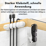 Toocki Silikon Kabel-Organizer – 3/5/7-Loch Flexible Kabelmanagement Clips
