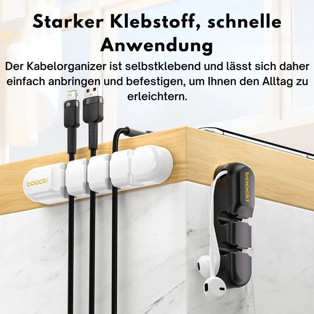 Toocki Silikon Kabel-Organizer – 3/5/7-Loch Flexible Kabelmanagement Clips