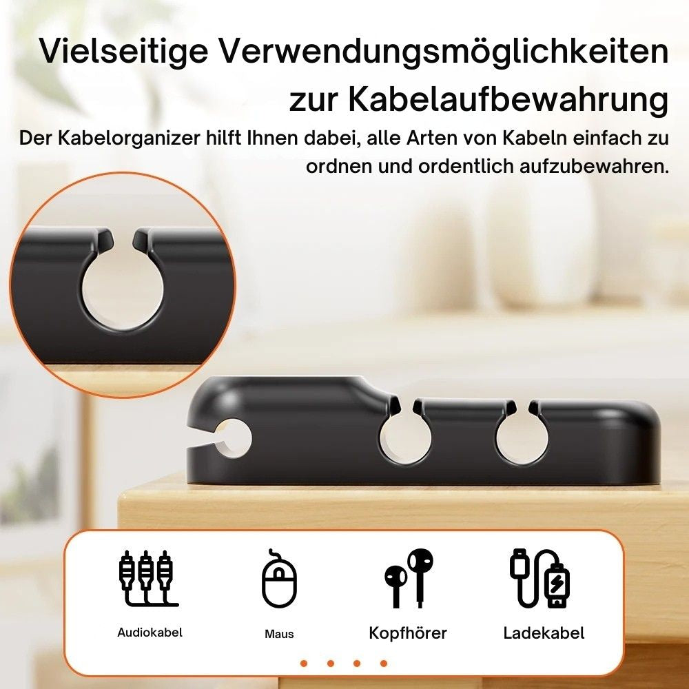 Toocki Silikon Kabel-Organizer – 3/5/7-Loch Flexible Kabelmanagement Clips
