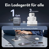 Vention 70W GaN USB-C Schnellladegerät (3-Port)