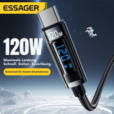 Essager 120W USB-C Kabel mit LED Digitalanzeige