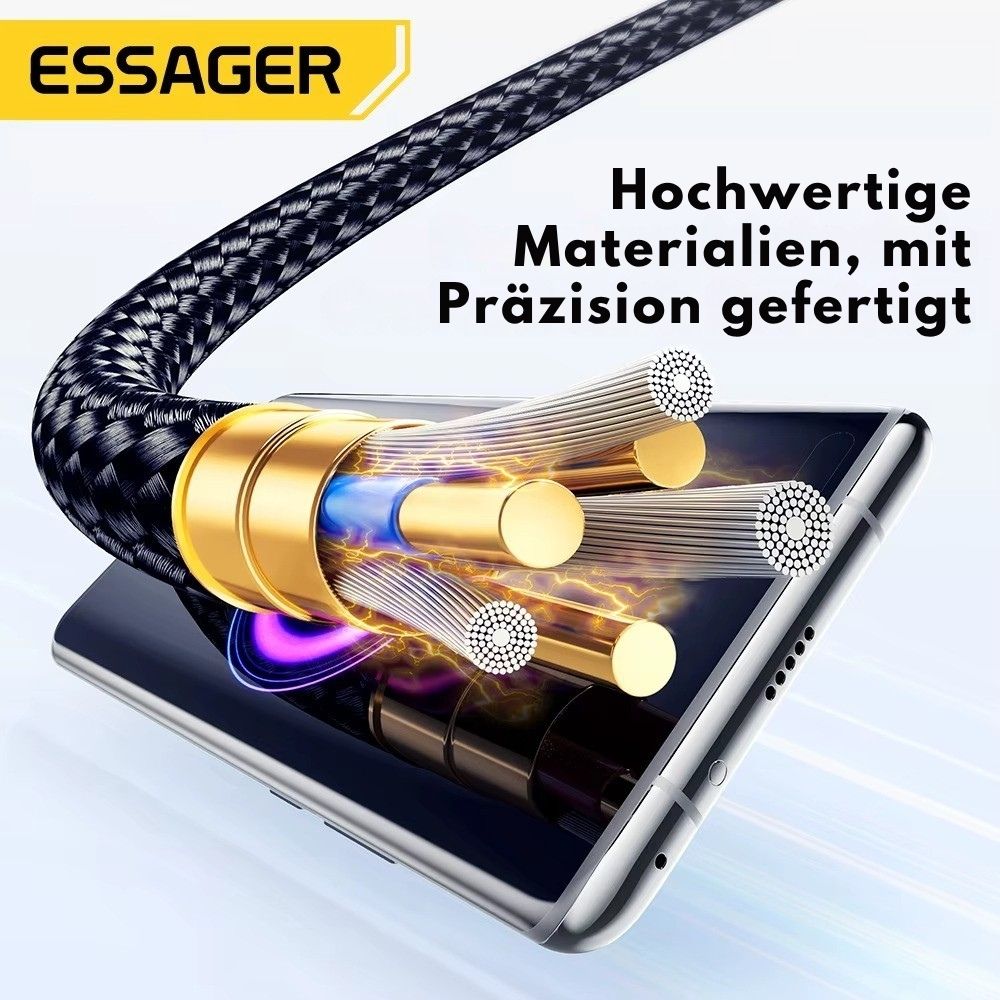 Essager 120W USB-C Kabel mit LED Digitalanzeige