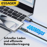 Essager 120W USB-C Kabel mit LED Digitalanzeige