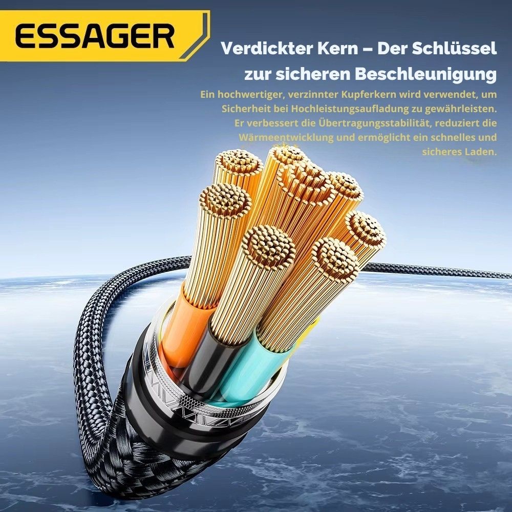 Essager 240W USB-C auf USB-C Kabel PD3.1 mit LED-Anzeige