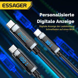 Essager 240W USB-C auf USB-C Kabel PD3.1 mit LED-Anzeige